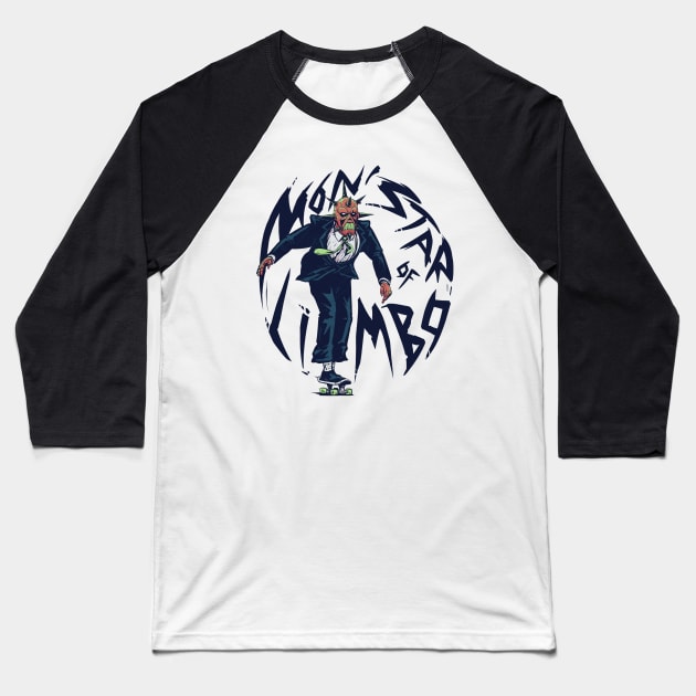 MonStar of Limbo Baseball T-Shirt by MeFO